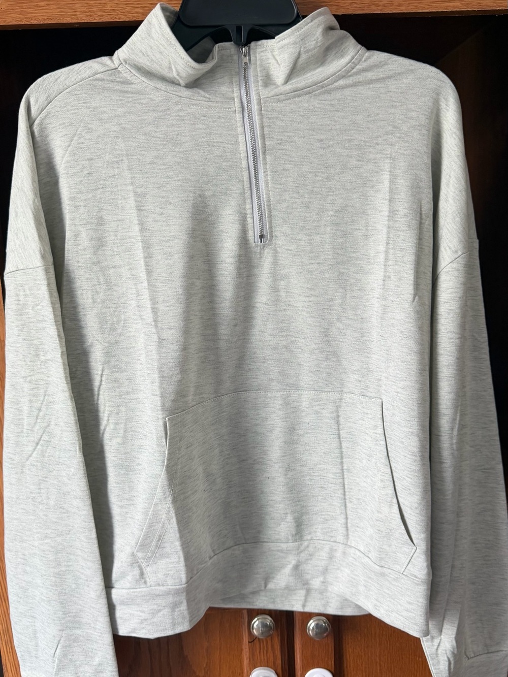 SCATO Light Heather Gray Quarter-Zip Pullover